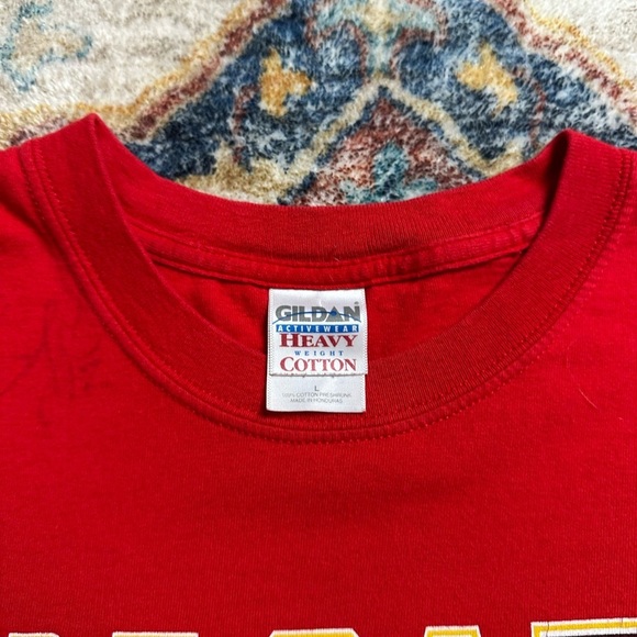 Vintage NHL Calgary Flames Iginla Autographed T-shirt Large - Picture 3 of 5